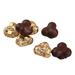 Cioccolatino con 3 nocciole fondente
